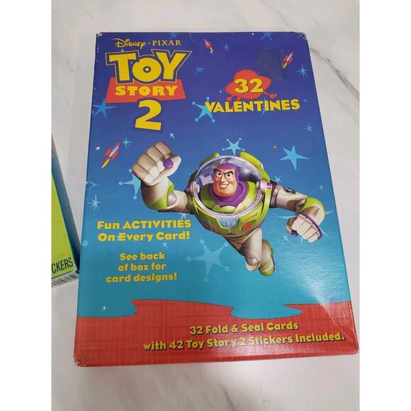 Vintage Disney Pixar Toy Story 1 & Toy Story 2 Valentines Classroom Cards lot 2 - Picture 2 of 11